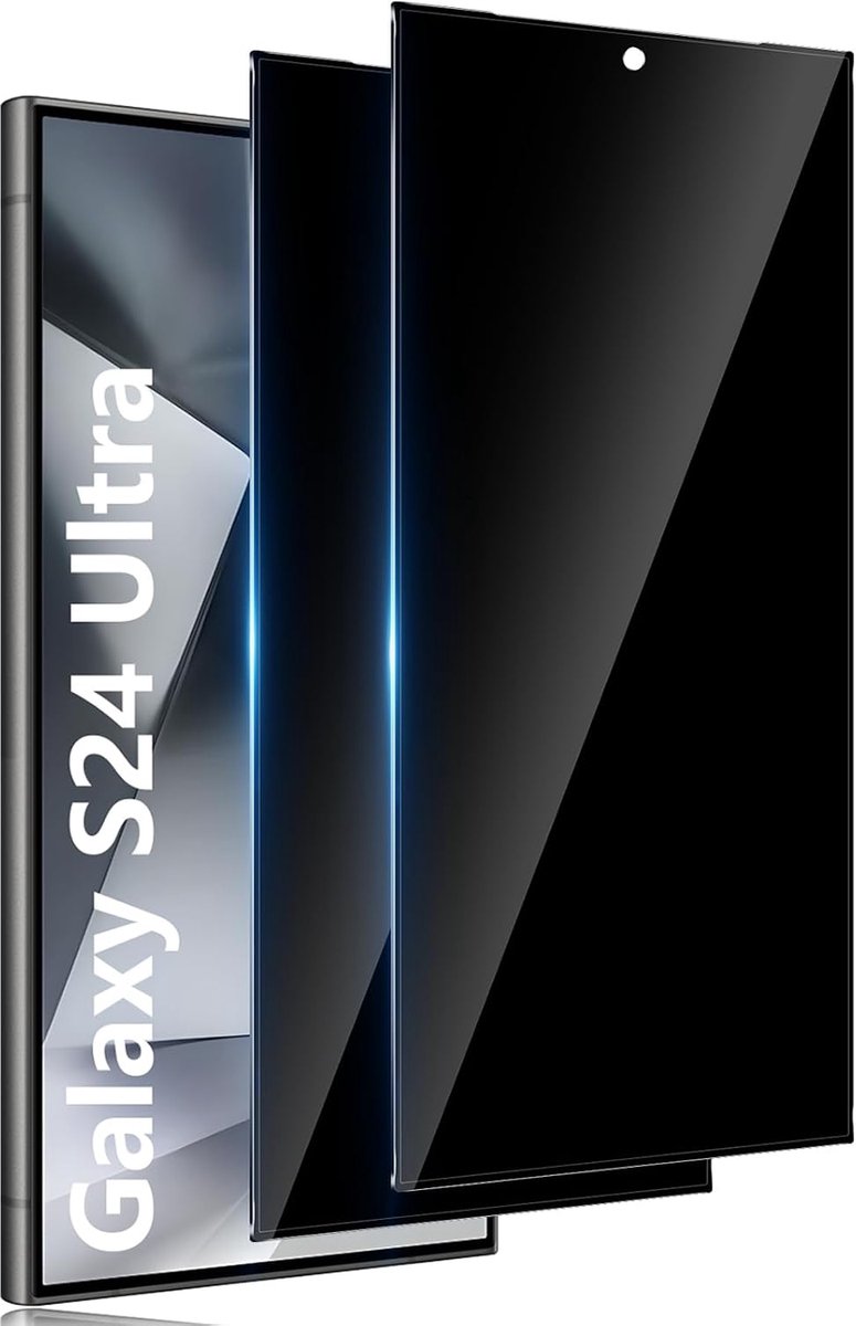 2 stuks Antispy Screen Protector voor Samsung Galaxy S24 Ultra Privacy, Guard 9H Filter Glas, Volledige Film gehard glas onbreekbaar, anti-verblinding