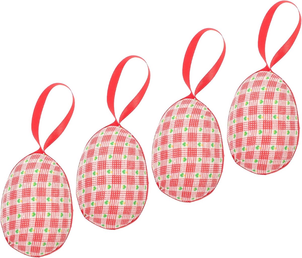 4stuks Kleurige Paasei Hangdecoraties Schattige Versieringen Voor Paastak Voor Paasfeesten Tuin Decoratie