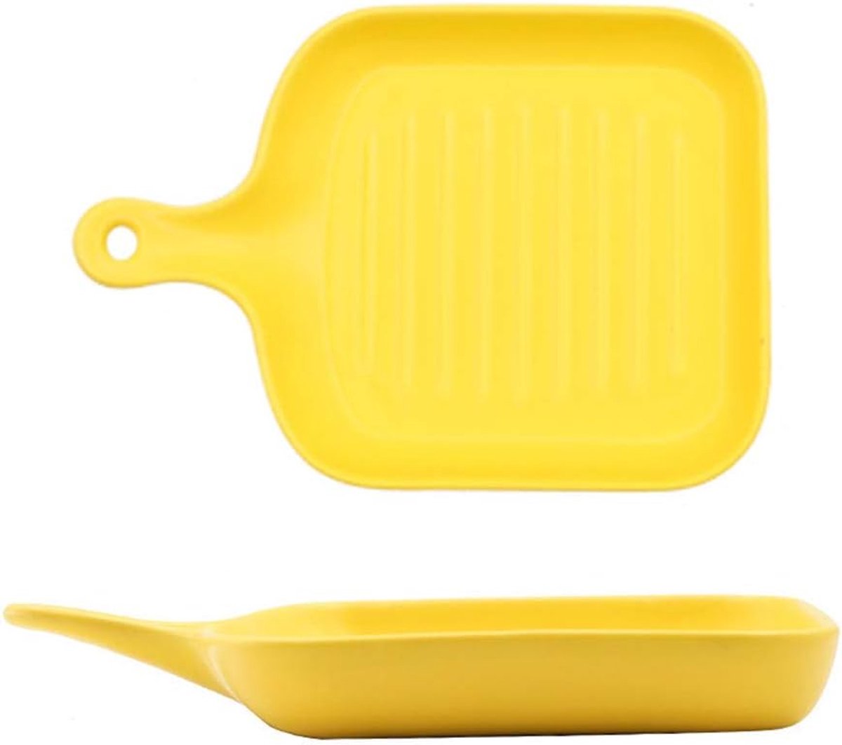 Rijst met handvat Oven Bakken Fruit Salade Plaat-Geel*2