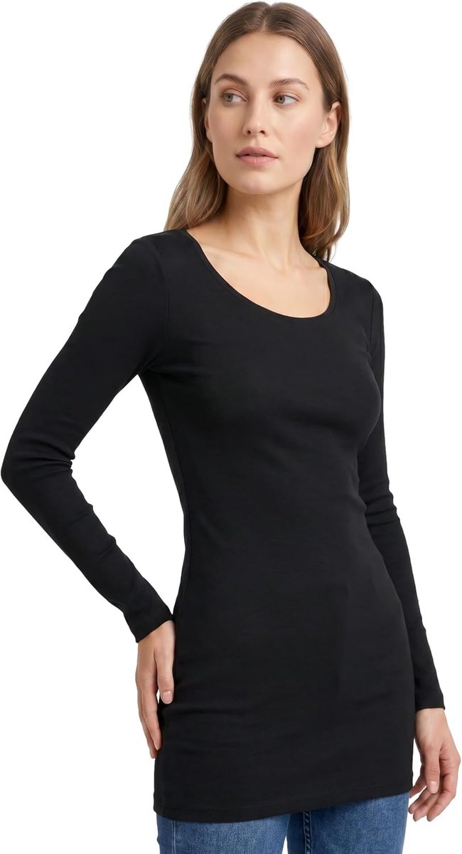 Treasure 1/2 stuks dames bamboe tanktop of shirt met lange mouwen