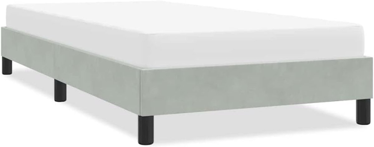 Lattenbodem bedframe standaard 80x220 cm lichtgrijs