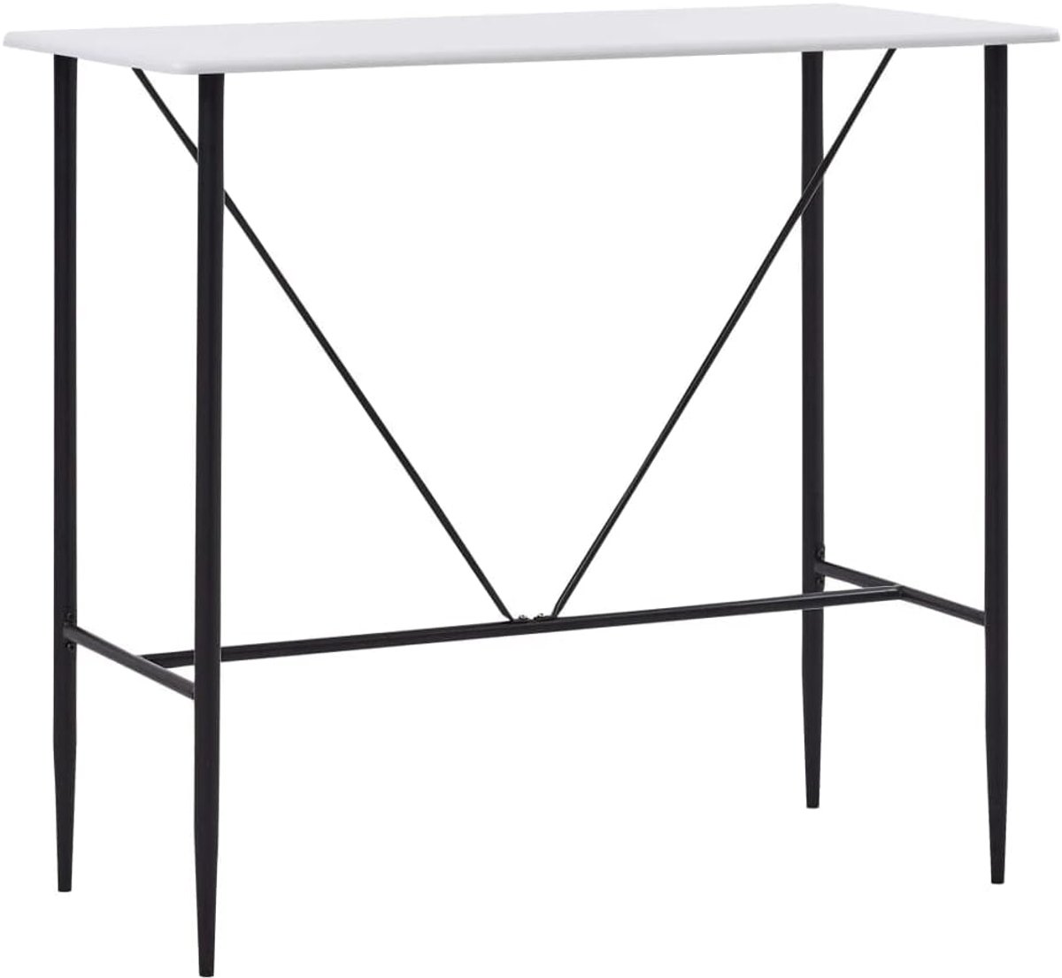 Wit keuken eettafel keukentafel voor keuken 120 x 60 x 110 cm MDF