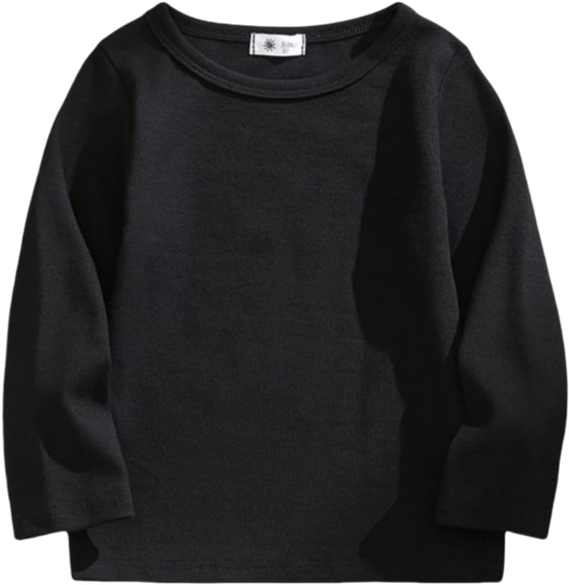 T-shirt met lange mouwen kinderen effen basic meisjes tops 18M-7Y