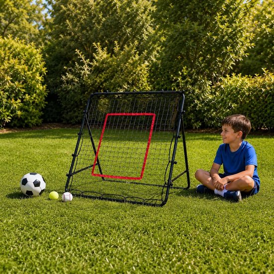 Voetbaldoel, rebounder, kickback-rebound-net voor kinderen, rebound-wand, outdoor, voor effectieve training — afbeelding 5