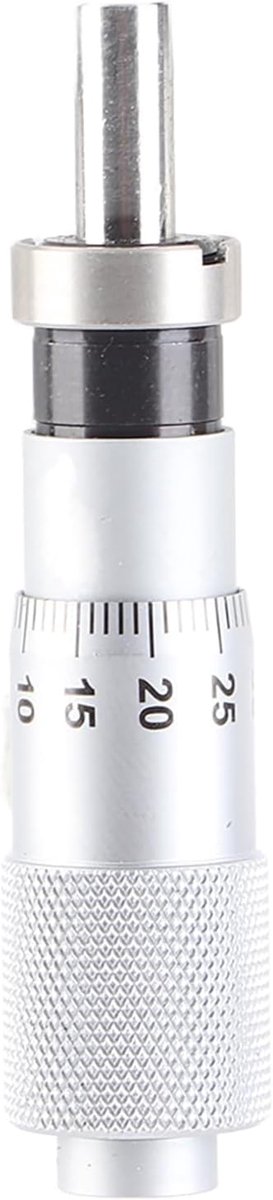 0-13 mm Micrometer Hoofd, Metalen Micrometer Binnendiameter Meetgereedschap voor Fijnafstemming van diverse Nauwkeurigheid Instrumenten Flat Head with Nut