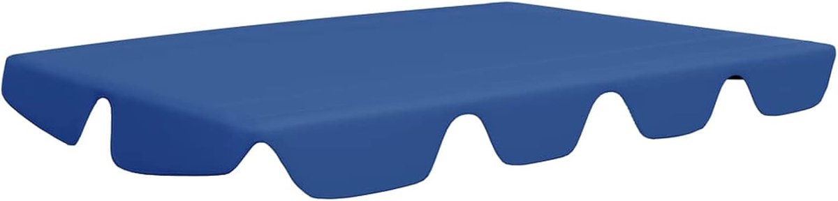 Vervangend dak voor schommelbank, 210 x 146 cm, blauw, dak voor schommelbank tussen 150/130 x 70/105 cm, voor buiten