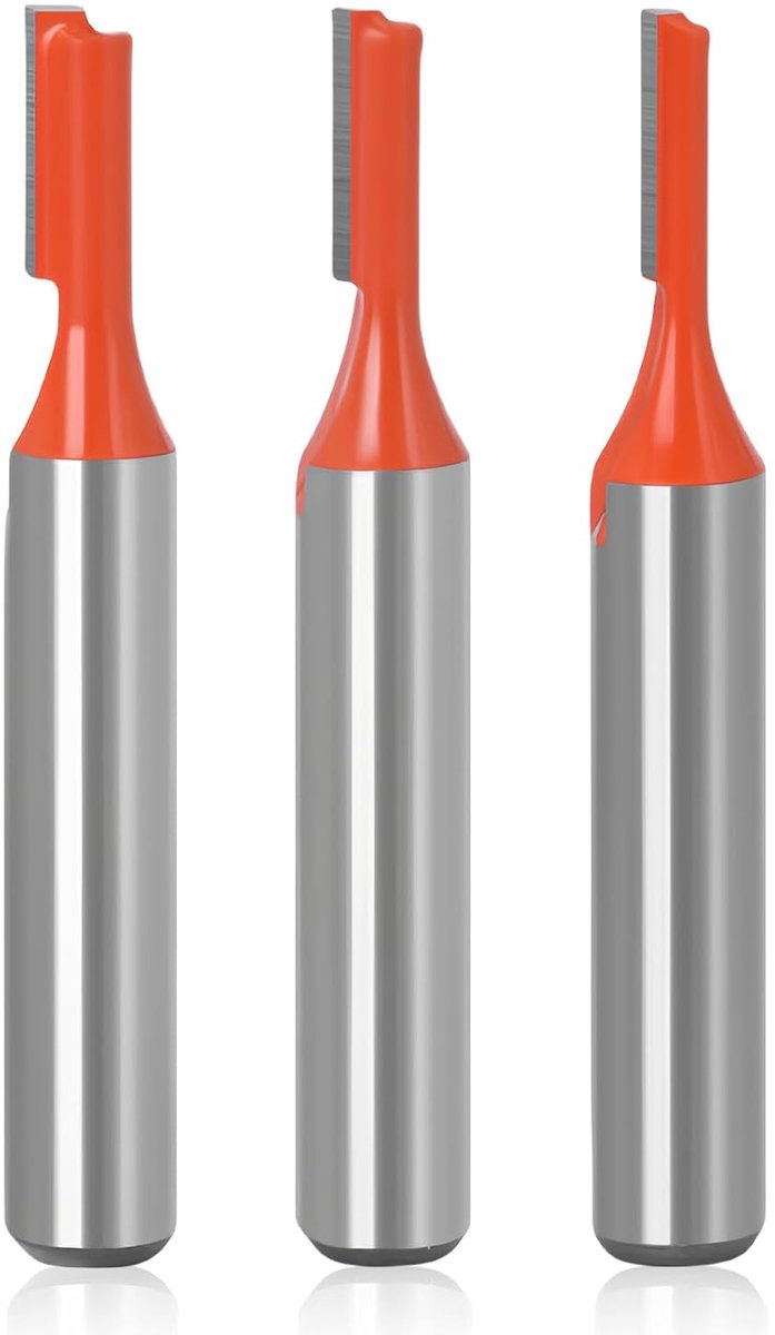 Routerfrees 8mm - Hout - Rechte frees - Set van 3 - Voor houtbewerking