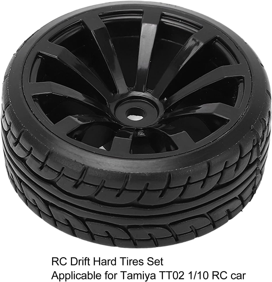4 STUKS 1/10 Drift Autobanden RC Onderdelen Harde Band voor TT02 On Road Drifting Auto RC Rubberen Banden en Wielen Set Zwart RC Accessoires