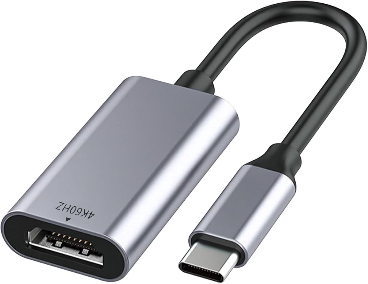 USB C naar HDMI 4K 60Hz, type C Thunderbolt 3 naar HDMI vrouwelijk, compatibel met iPhone 16 Pro/16 ProMax, MacBok Pro/Air, Pad Pro/Air, Galaxy S/Note, Galaxy S24, SurfacePro, laptop