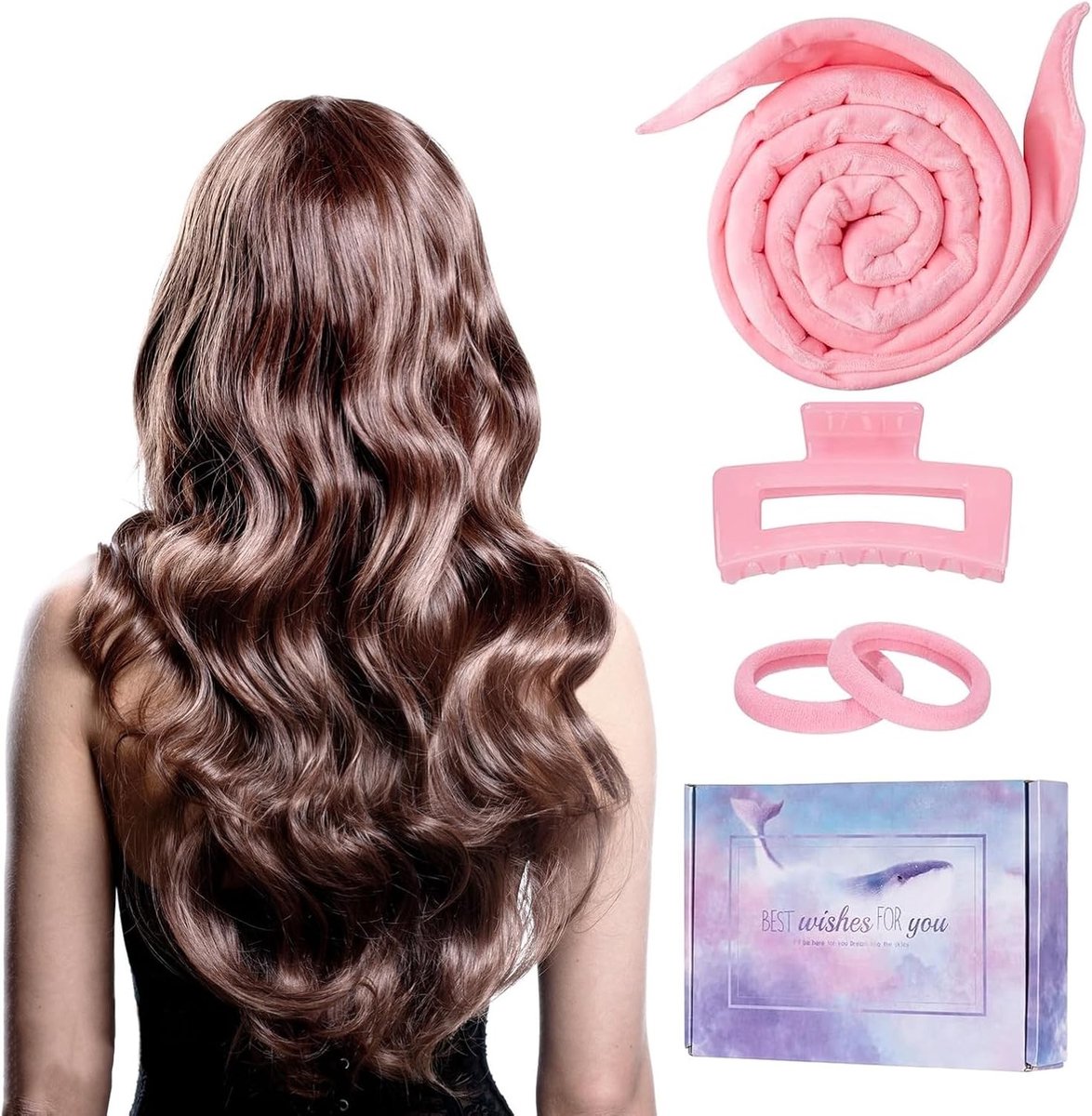 Verwarmingsvrije Haarrollers voor Nachtelijke Krullen, Ideaal voor Lang Haar en Gezonde Styling