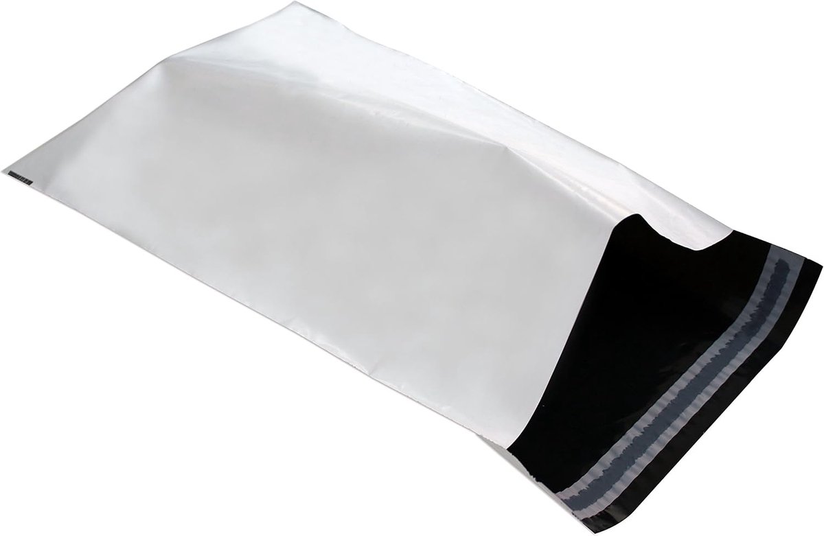 Dozio - Flyer-verzendtassen - F.to mm 335x400+50-50 stuks per verpakking - wit - scheurvast