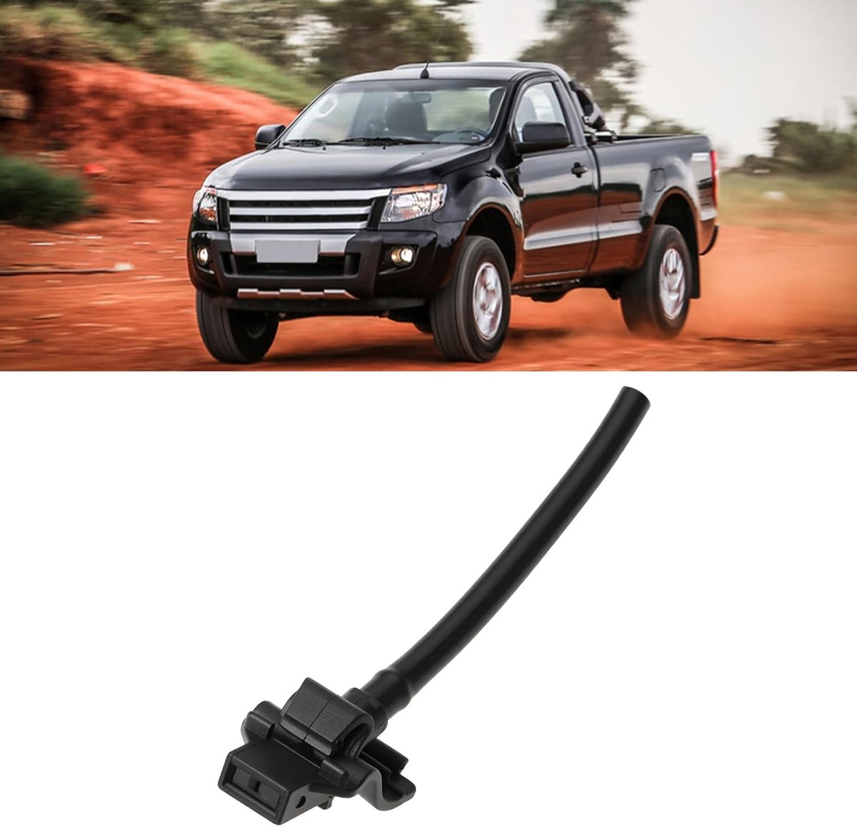 2 Stks Auto Voorruit Wasmachine Spuitmondstuk Compatibel met Ford Ranger 2014-2023 met Buis