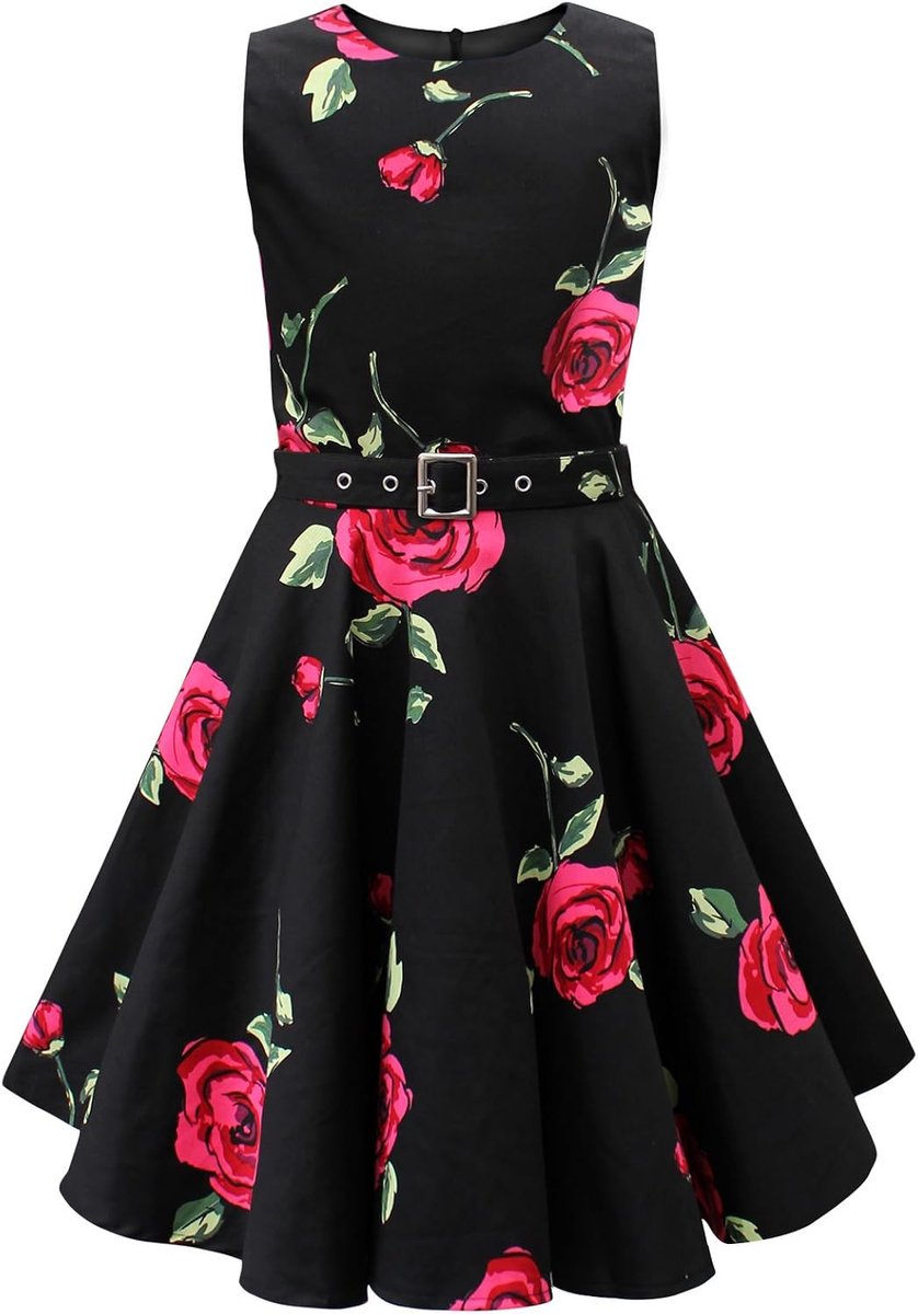 Kinderen 'Audrey' Vintage Divinity Jaren `50 Meisjes Jurk
