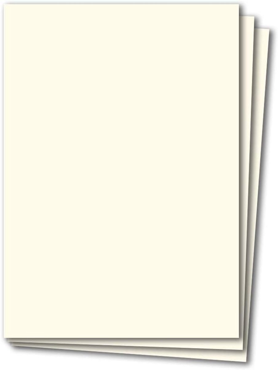 A4 vellen kleipapier - 240 g/m2 papieren vel briefblad knutselpapier 150 Bogen naturel wit