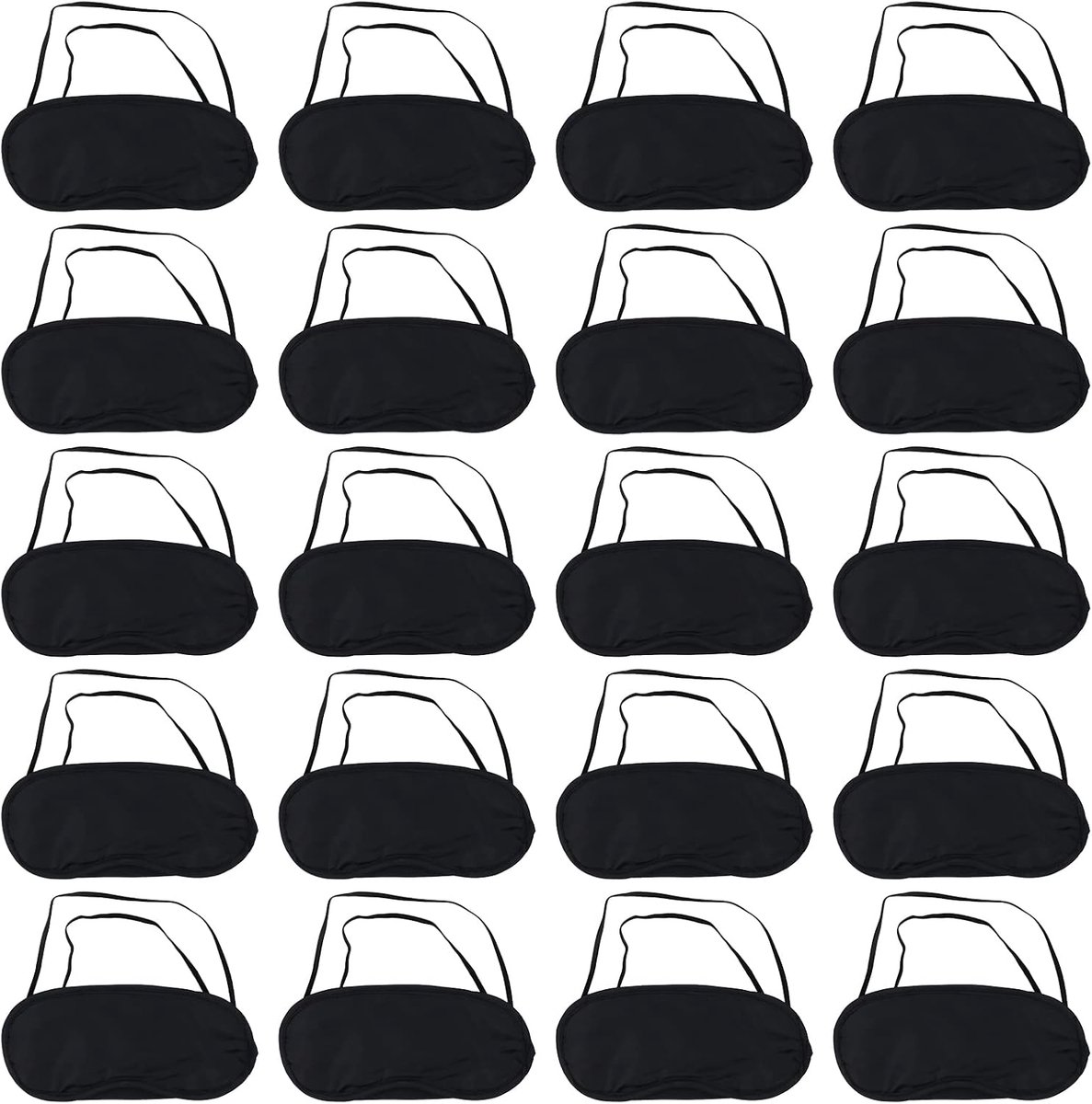 24 stuks blinddoek voor het slapen spelen en reizen met neuskussens