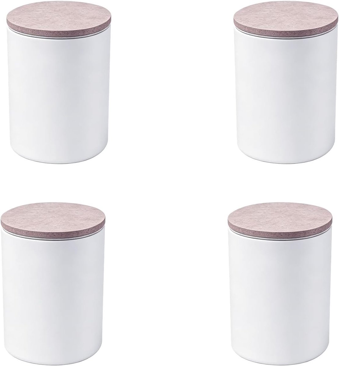 Meubelverhoger van koolstofstaal, 4 stuks meubelpoten om te lijmen, banken en kasten hoger, zwaarlast bedverhoger, diameter 6 cm, voegt 10 cm hoogte toe aan bedden, rond, wit