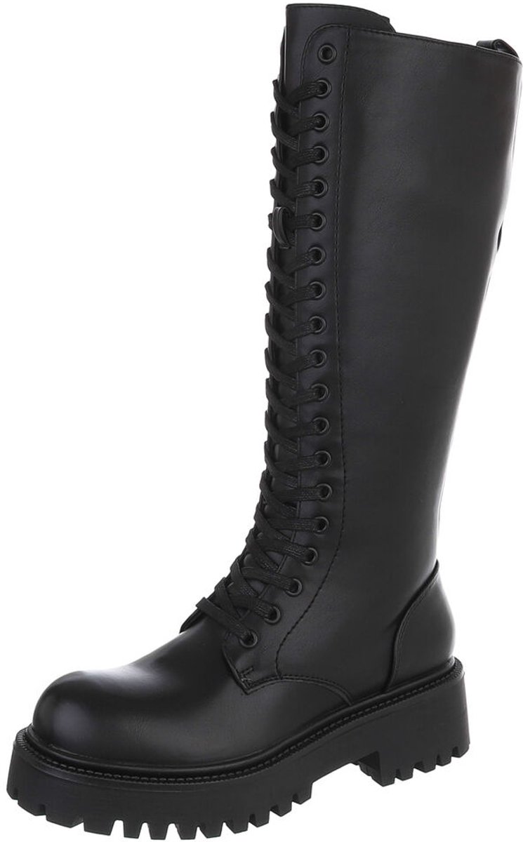 Hoge veterlaars - profielzool - dames Mt:40