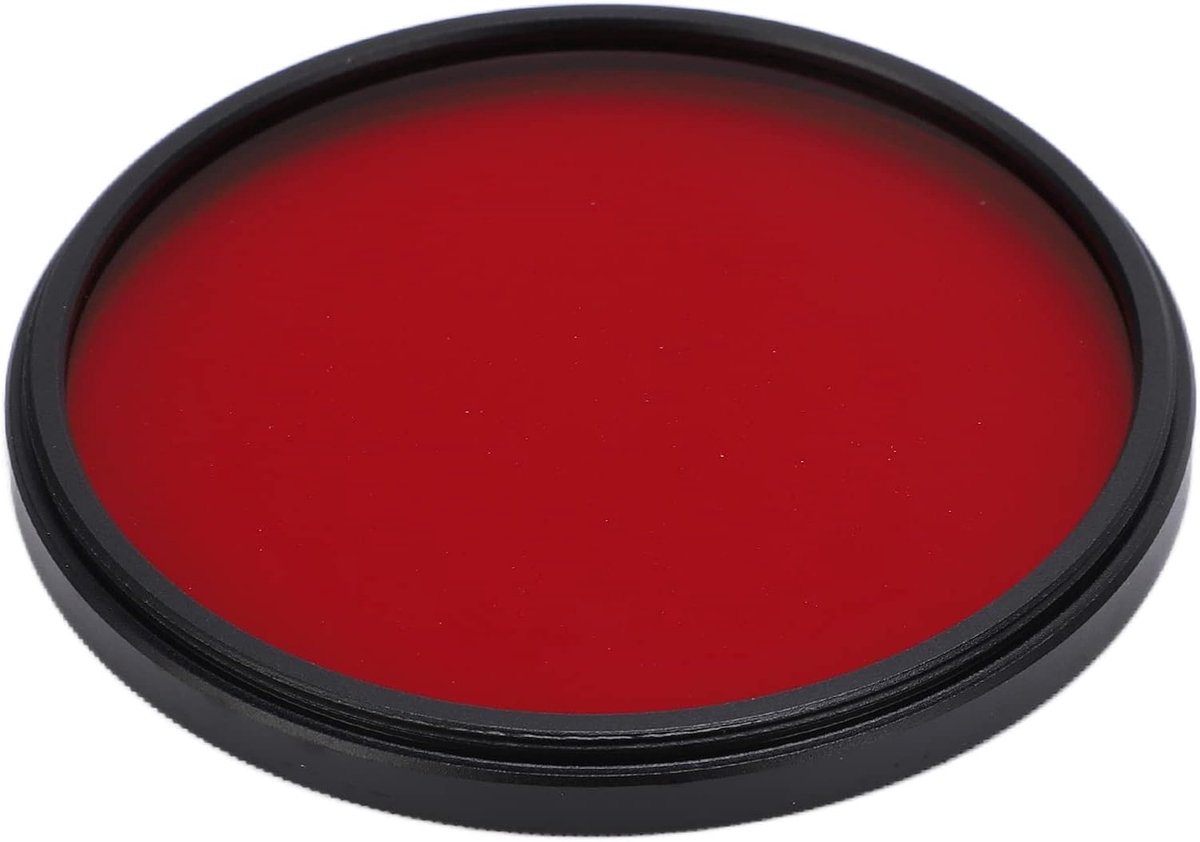 Rood Lensfilter, 67 Mm 62 Mm 58 Mm 55 Mm 52 Mm DSLR-camera HD-camera Optisch Glas Rood Filter met Lensfilterbehuizing, voor de Meeste DSLR-camera's op mm)