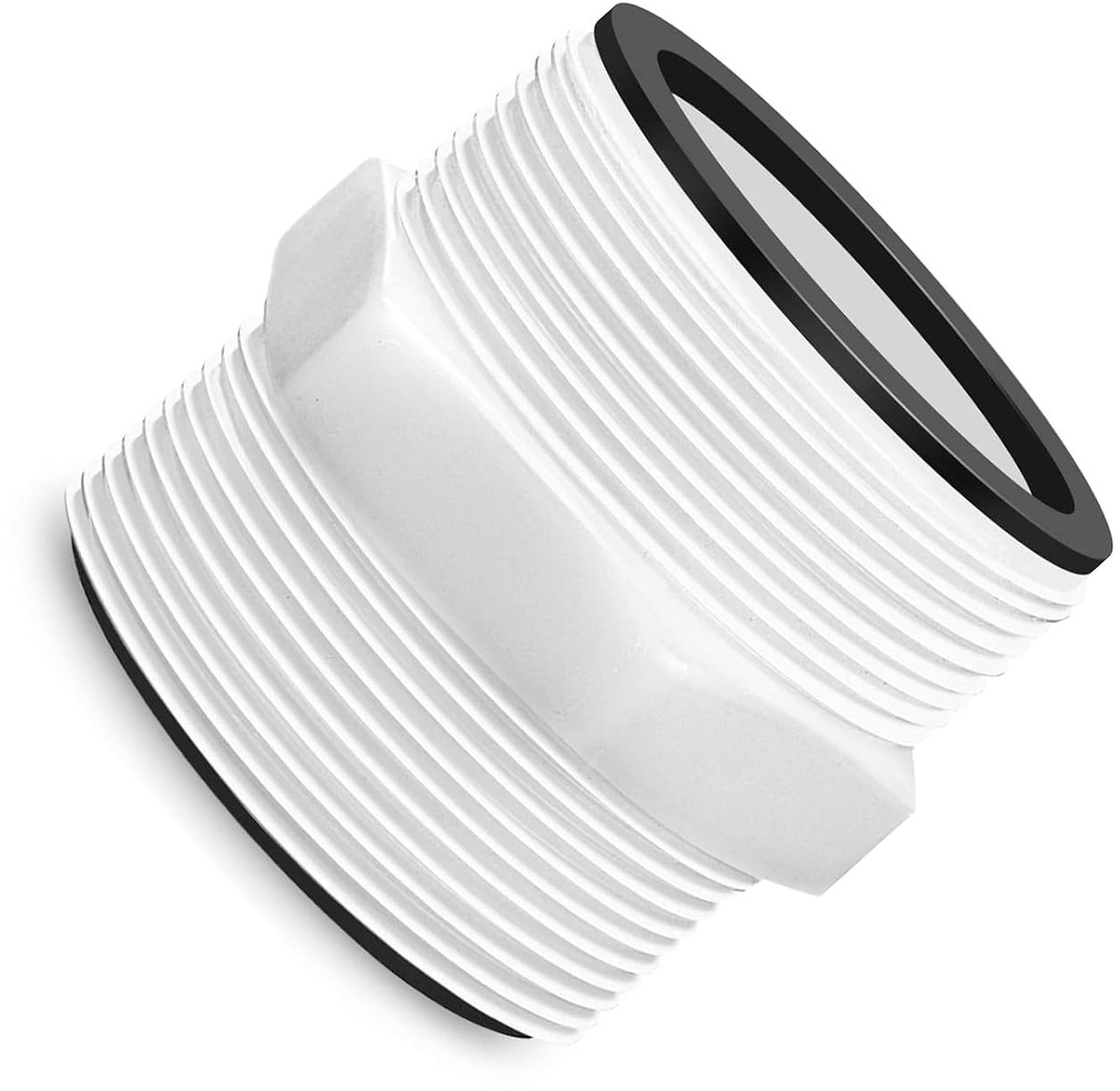 Zwembadslangadapter voor Intex bovengrondse zwembaden pomponderdelen -38 cm 1,5 inch zwembadslangaansluiting voor Intex & Coleman zwembadpomp slangverlengstuk connector met 2 ringpakkingen