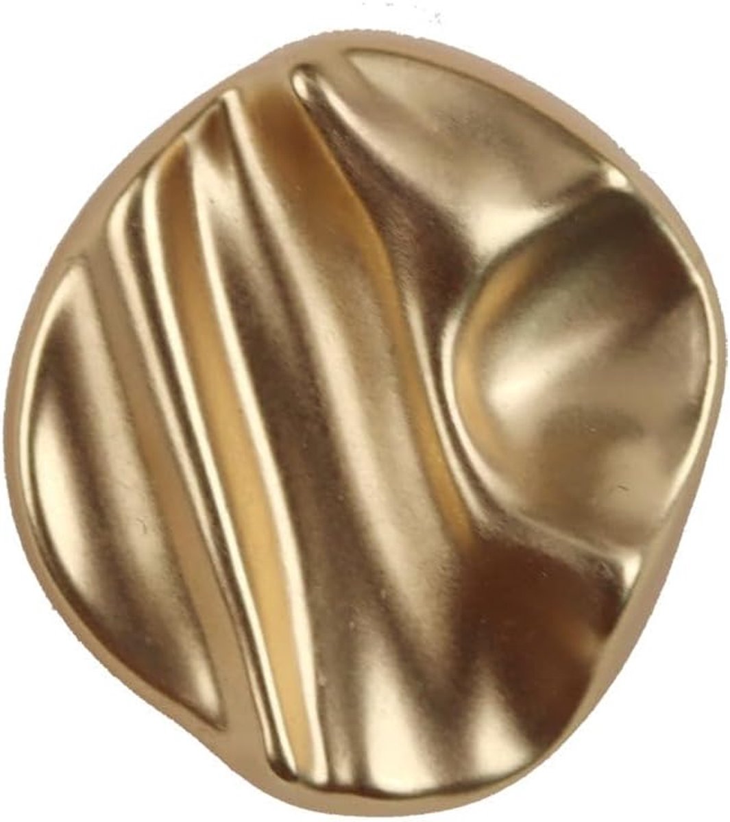 Knopen 20 mm metalen knopen vintage onregelmatige vouwknopen hemdknopen sierknopen jasknopen windjack knopen voor doe-het-zelf naaien knutselen kleding decoratie, goud