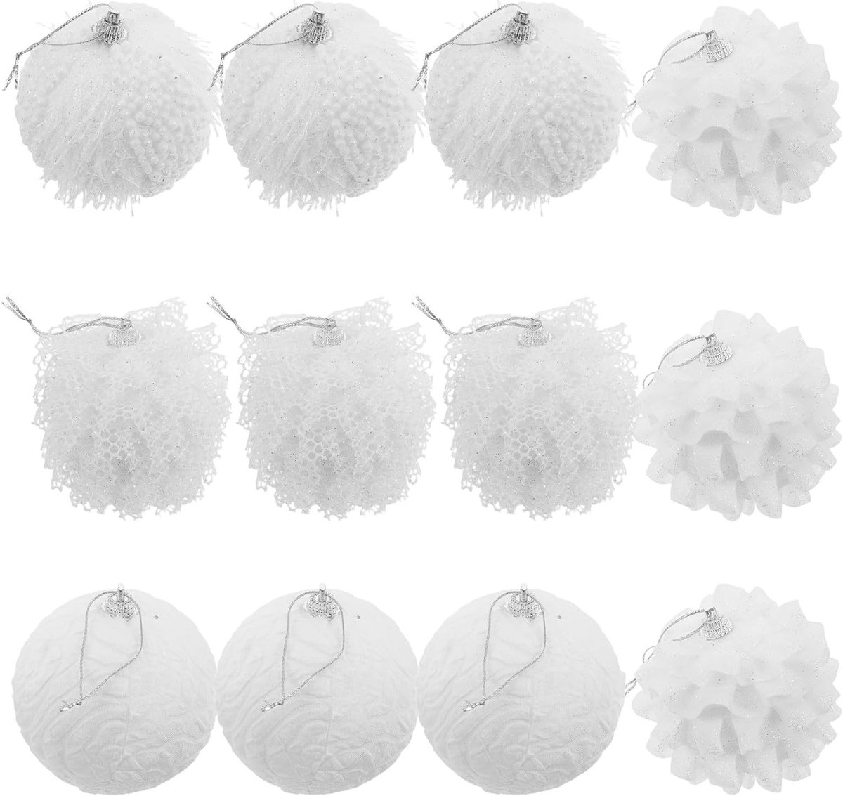 Kerstballen: onbreekbare polyester mini-balornamenten voor kleine kerstboom - hangende kerstversieringen - kerstballen voor in de kerstboom