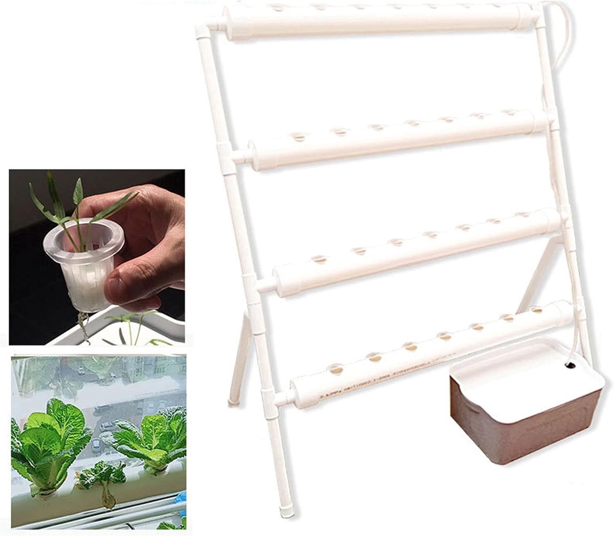 Kweeksysteem, 36 gaten, indoor hydrocultuur kweekkit, tuin, hydrocultuur, planten, irrigatiesysteem, bodemloos aanbouwframe