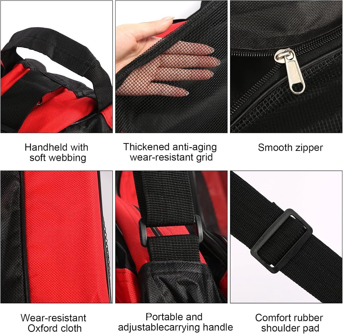Schaatstas voor kinderen, schaatstas met verstelbare draagriem, rolschaatstas, inlinertas, rugzak, skischoentas, kinderen, schaatstas voor heren en dames, rood