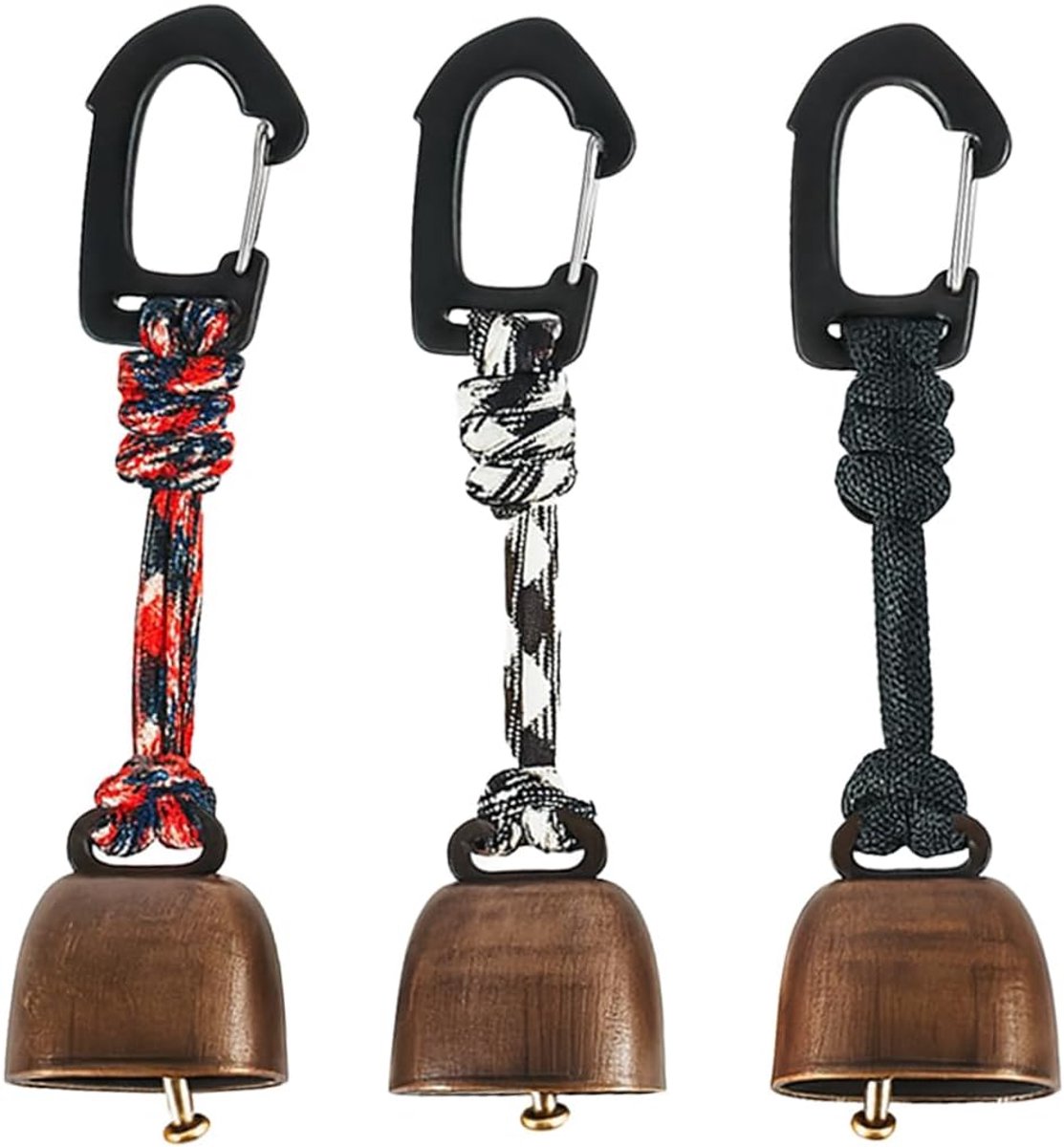 3 stuks berenbestendige bellen, berenbestendige bellen voor wandelen, luidruchtige berenbestendige bellen, veiligheidsfluitje voor kamperen, wandelen, outdoor