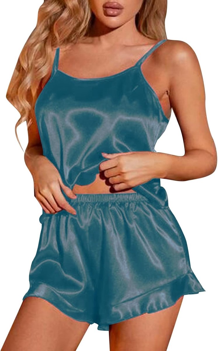 Sexy Sling Backless Hollow Split Pyjama Tweedelig Thuis Kleding Pak Pyjama Pak