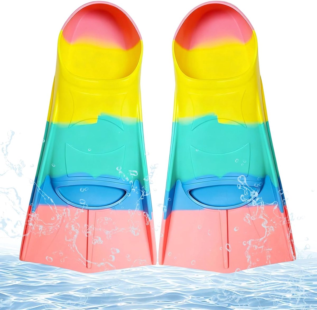 zwemvinnen, korte vinnen voor zwemmen, trainingsvinnen voor kinderen en volwassenen, voor duiken, snorkelen en zwemmen