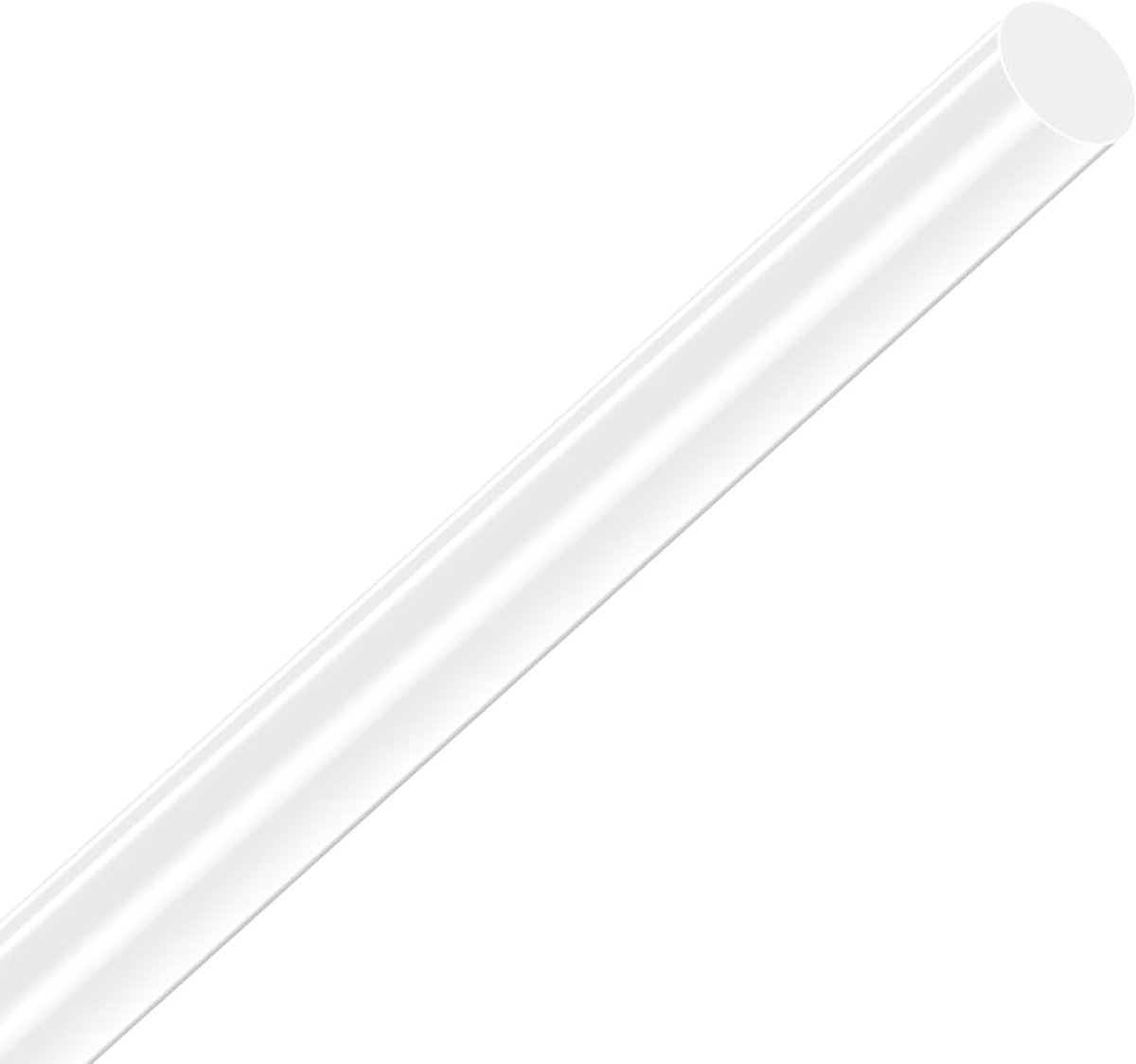 25 mm diameter, 305 mm lang, transparante PMMA-staaf voor doe-het-zelf-knutselprojecten, modelbouw en als roerstaaf (1 stuk)