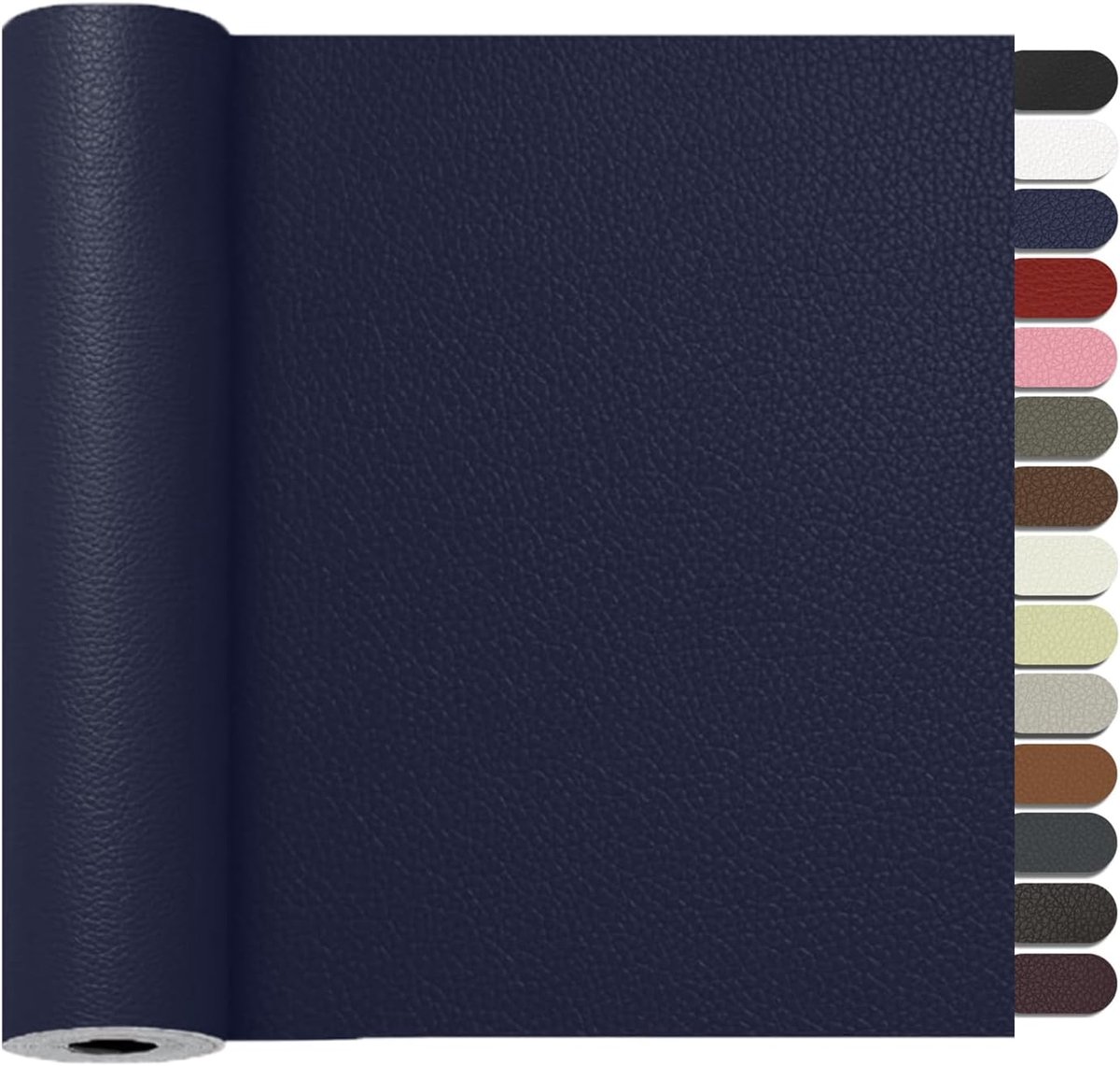 Reparatieset, 60 x 120cm Kunstleer Zelfklevend, Lederen PatchesKunstleer Reparatie Kit Voor Sofa, Autostoel, Meubels, Handtassen, Jassen, Stoelen.(Marineblauw)