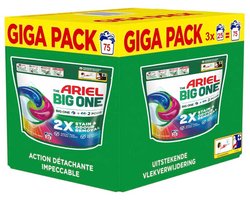 Ariel - 3in1 Wasmiddel Pods The Big One Color - 3 x 25 stuks - Voordeelverpakking