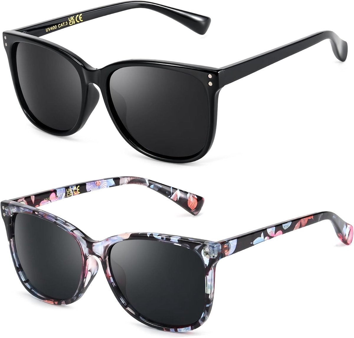 Zonnebrillen voor dames, extra grote UV400
