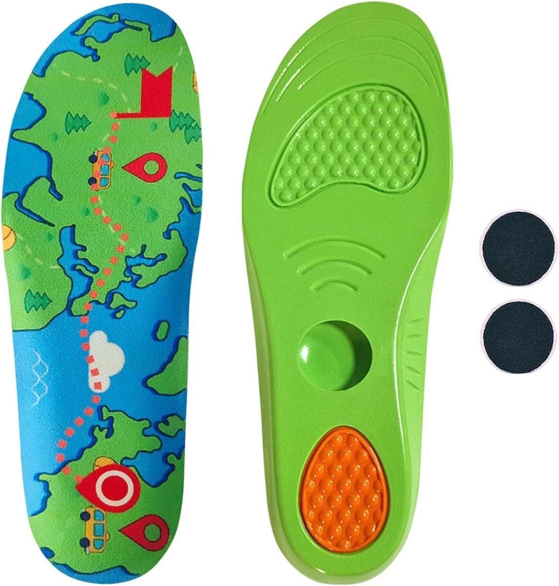 Inlegzolen voor AirTag-tracking-apparaten, geschikt voor kinderen en ouderen, inlegzolen vervanging, zacht en comfortabel, drukabsorberend en schokdempend (voor 29-32 EU))