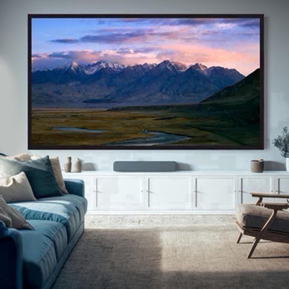 Projectiescherm – Beamer Scherm – Projectiedoek – Beamerscherm – Projectorscherm – 3,3 Meter Groot – Aluminium Frame – 160° Kijkhoek – 16:9 4K HD