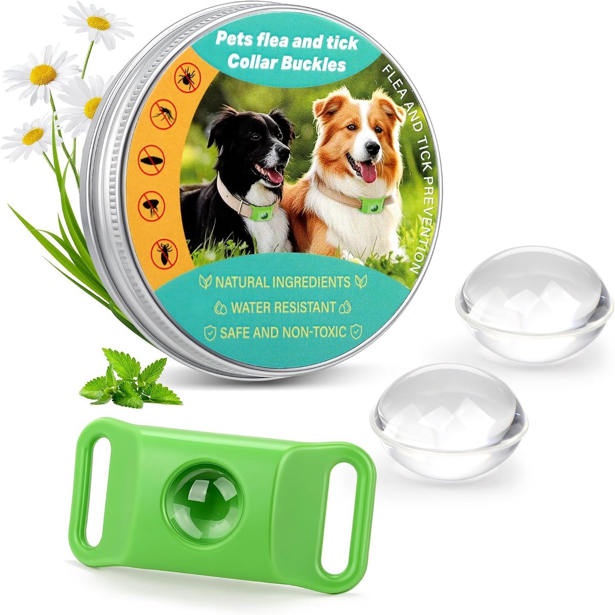 Huisdierhanger voor honden, lichte halsbandhanger voor honden, clip-on hondenpenning accessoires voor wandelen, buiten en dagelijks gebruik, gladde huisdierhanger voor kleine, middelgrote en grote