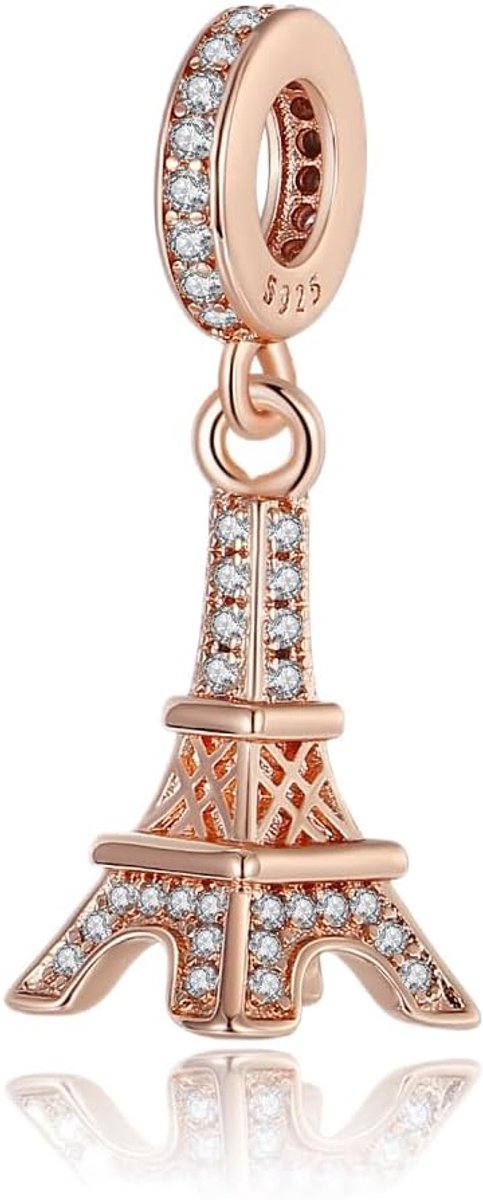 Parijs-eieltoren bedeltje van 925 sterling zilver, compatibel met Pandora armbanden
