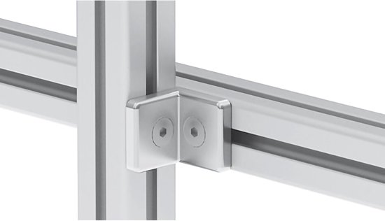 Verbindingshoek Item Systeem Set met sleufmoeren 8 voor aluminium profiel 40x40 — afbeelding 2