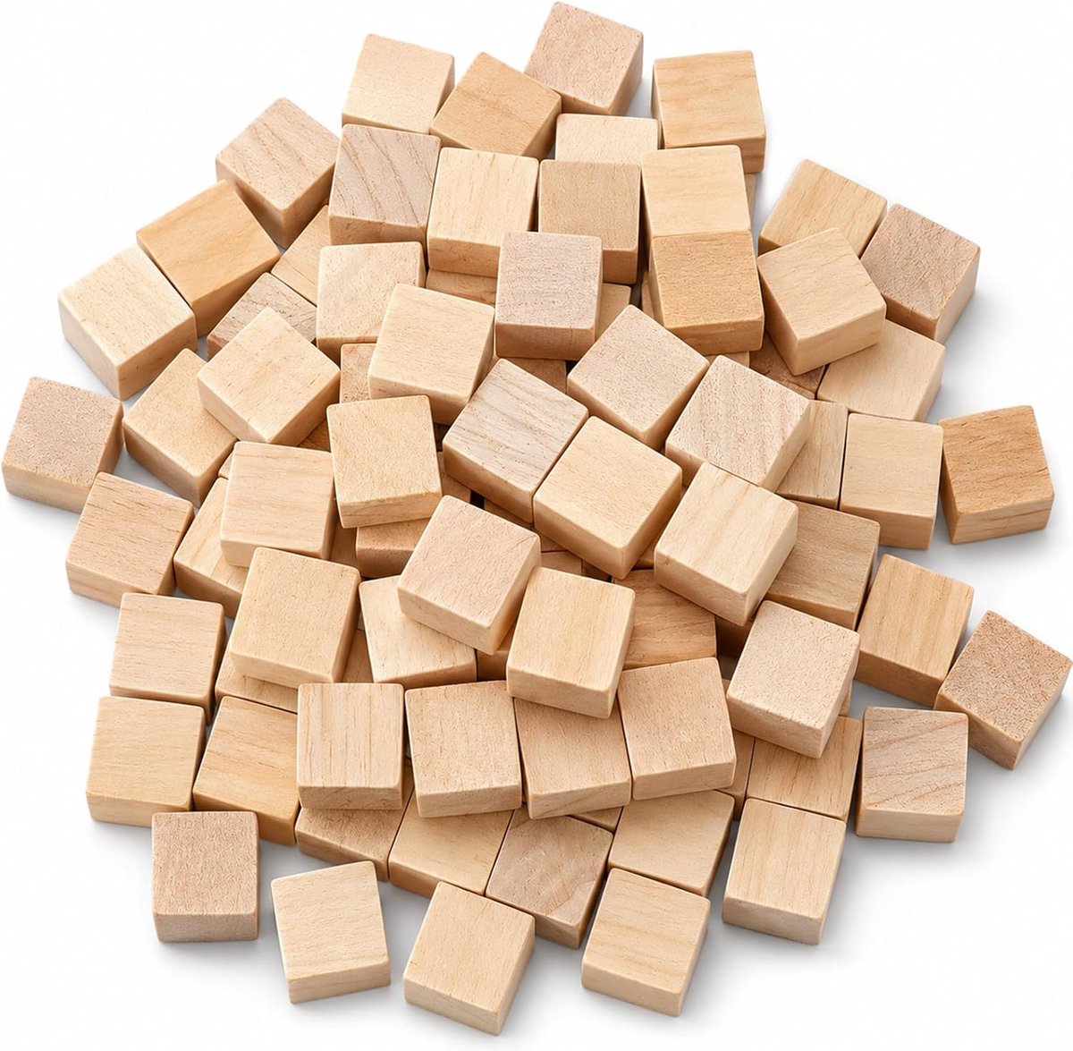 Houten kubussen, 1/2 inch houten blokken voor ambachten