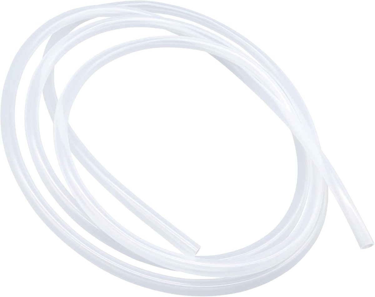 Voedselveilige transparante siliconen buis, afmeting 6 mm x 8 mm, lengte 3,6 m (11,8 ft), dikte 1 mm. Flexibele rubberen slang voor lucht/waterleidingen