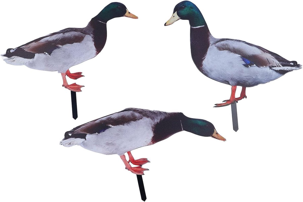 Garden Stake, Acryl Weerbestendige Tuin Duck Stakes Levensechte Duck Yard Stakes, Dieren Stakes Dierlijke Vorm Decor Yard Art, Tuinbeeld Sculptuur Decoratie voor Gazon