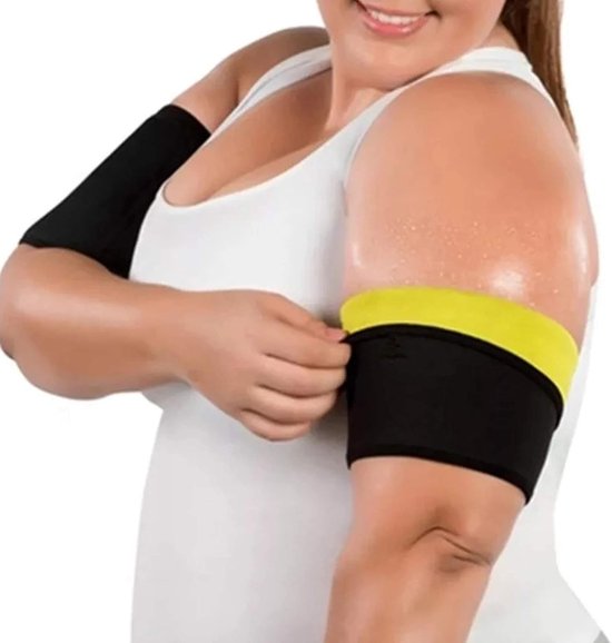 2 Stuks Compressie Mouwen voor Armen, Elastische Arm Sleeves voor Slanker Uiterlijk en Ondersteuning, Neopreen Arm Shaping Wraps voor Bovenarmen en Fitness — afbeelding 2