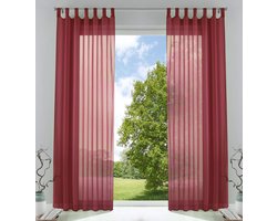 gordijn lusgordijn set van 2 transparant Bordeaux 225x140 »Bern«