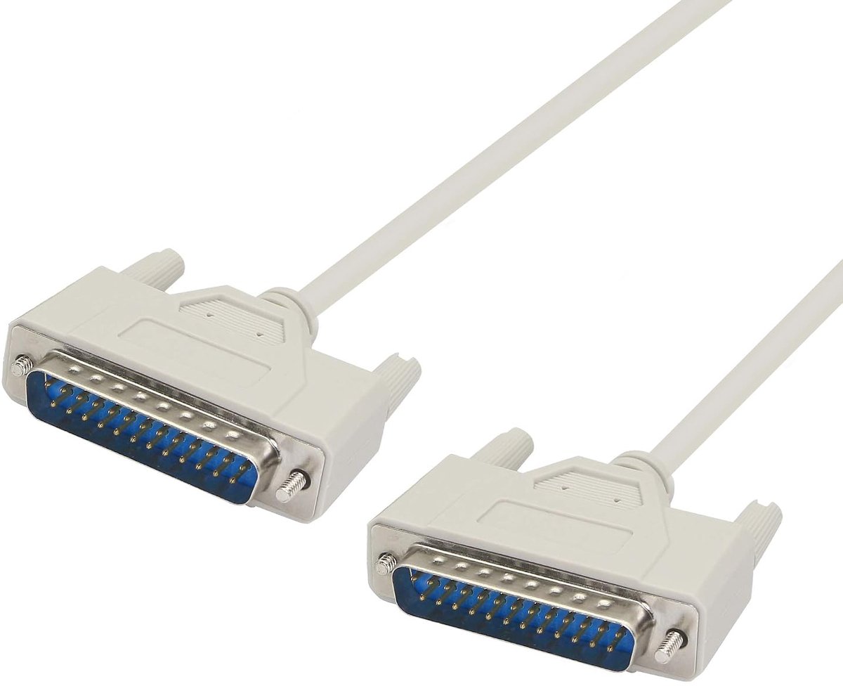 Printerkabel voor het verbinden van computer en printer met DB25-businterface (1,5 m)