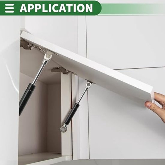 Universele Lift Ondersteunt Struts Gas Lente - Zwart 6 Inch 2 Stuks — afbeelding 4