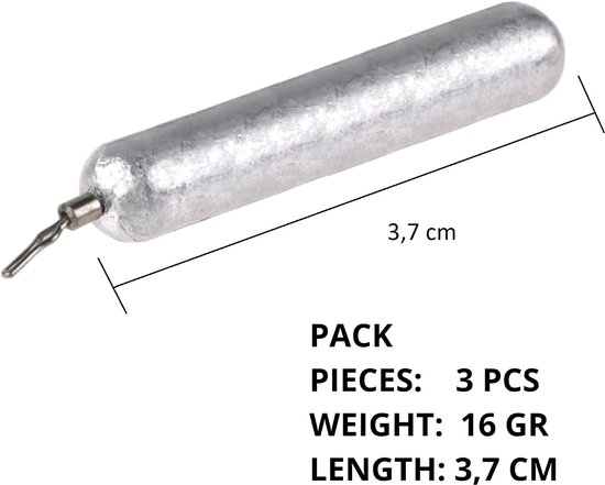 Drop Shot Lood Set 3x16g - Vislood met Swivel - Hengelsport Accessoires — afbeelding 5