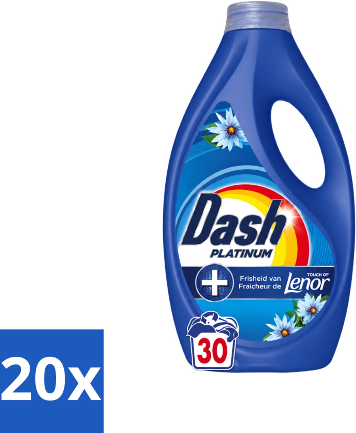 20 x Dash – Wasmiddel – Zeebries – 1350 ml - Voordeelverpakking - 20 stuks