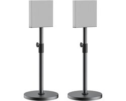 Vloerluidsprekerstandaarden voor Sony Bravia Theatre Quad HT-A9M2 standaarden – Zware surroundluidsprekerstandaarden set voor Sony HT-A9M2 luidsprekerstand met kabelbeheer