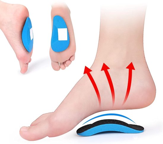 Orthopedische Inlegzolen voor Platvoeten met Steun voor de Voetboog, Verlichting van Hielpijn en Plantar Fasciitis — afbeelding 2